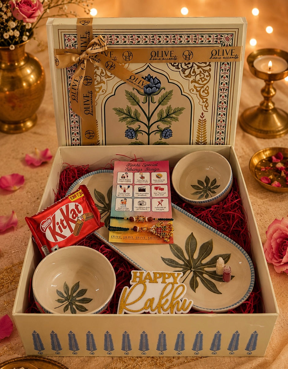 Rakhi Gift Hamper - Willow Crest Elegance for Bhaiya & Bhabhi