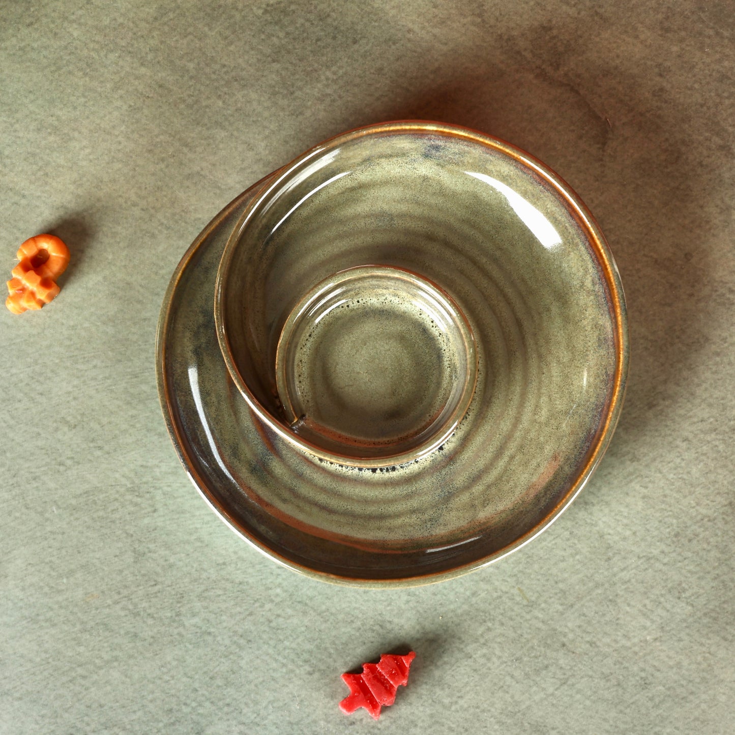 Mayara Studio Pottery Chip and Dip Platter