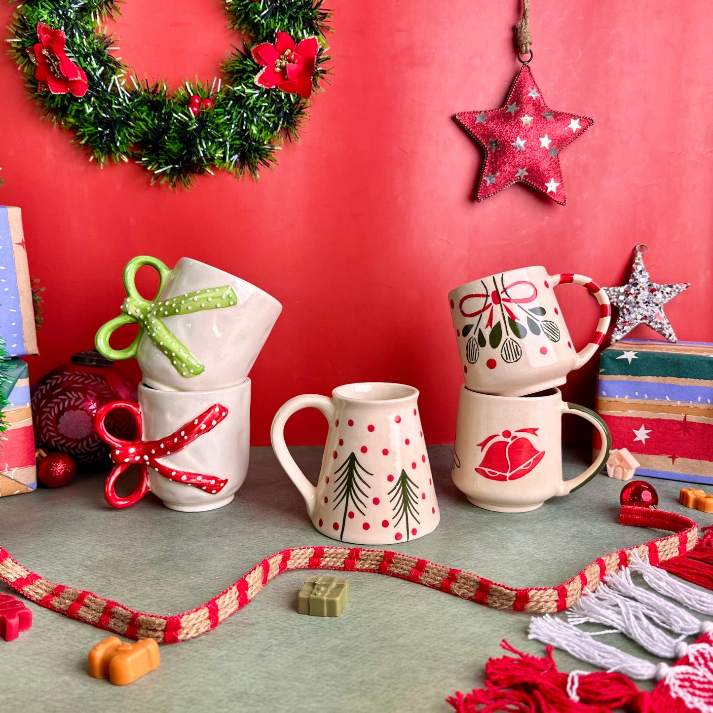 Christmas Collectible Mugs - Set of 5