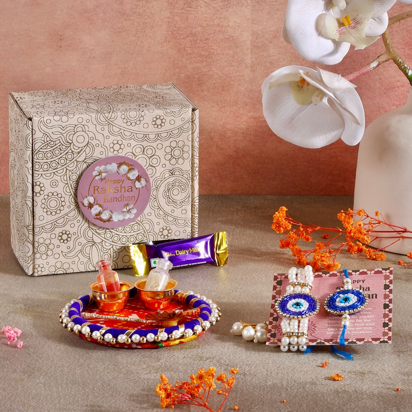 Mini Rakhi Gift Hamper - Eyeconic Bond for Bhaiya Bhabhi