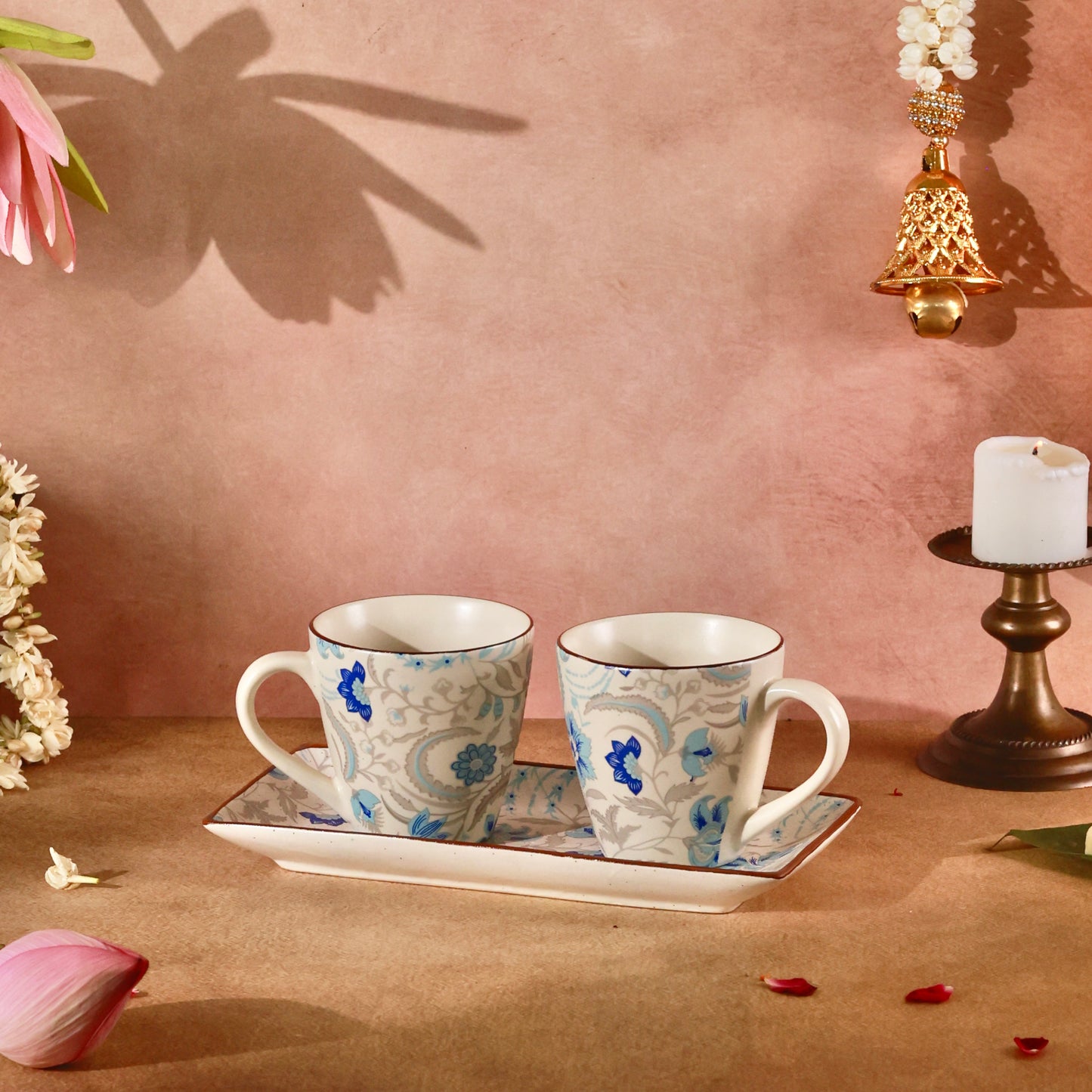 Indrani Bagh Tray and Mugs