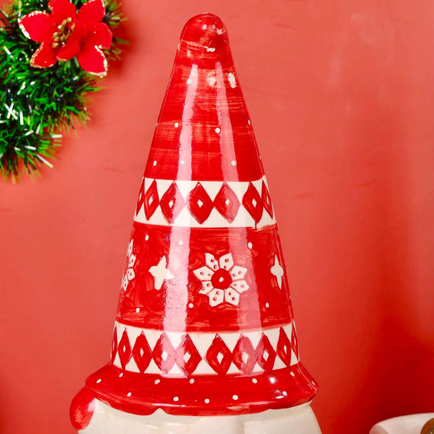 Handpainted Ceramic Santa Decor