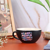 Chic Cappuccino Mugs with customised quotes - Grey and Black