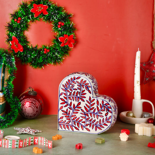 Handpainted Ceramic Heart Decor