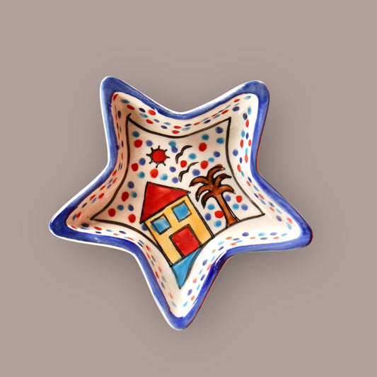 Starry Sky Star Shaped Shallow Snack Bowl - Pack of 2