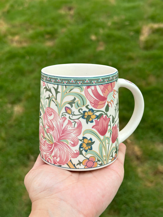Forest Foliage Printed Stoneware Mug - Set of 2