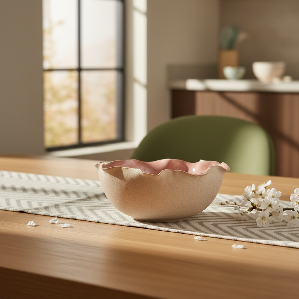 Blush Tide Studio Pottery Serving Bowl