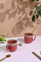 Trellis Small Embossed Studio Pottery Mug Collection