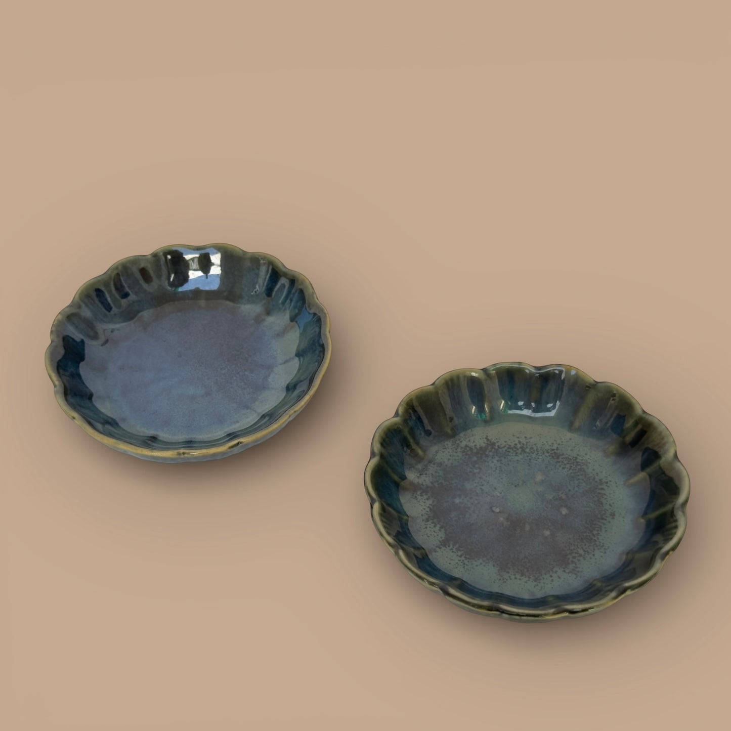 Veda Scalloped Mini Tapas Bowls - Set of 2