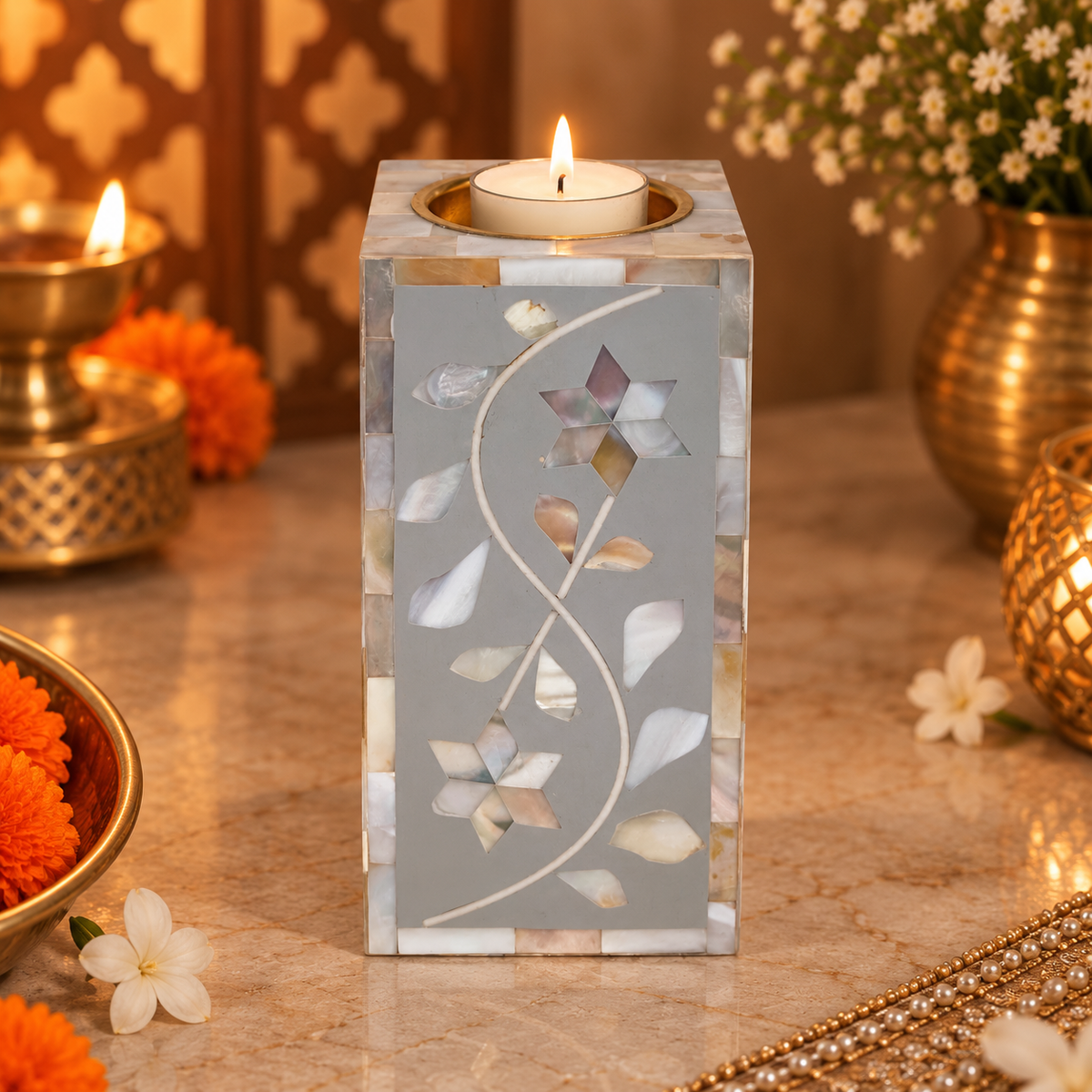 Sitara Aura Candle Stands