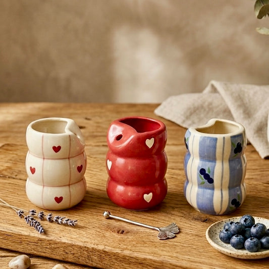 Charming set of 3 Ceramic Sippers
