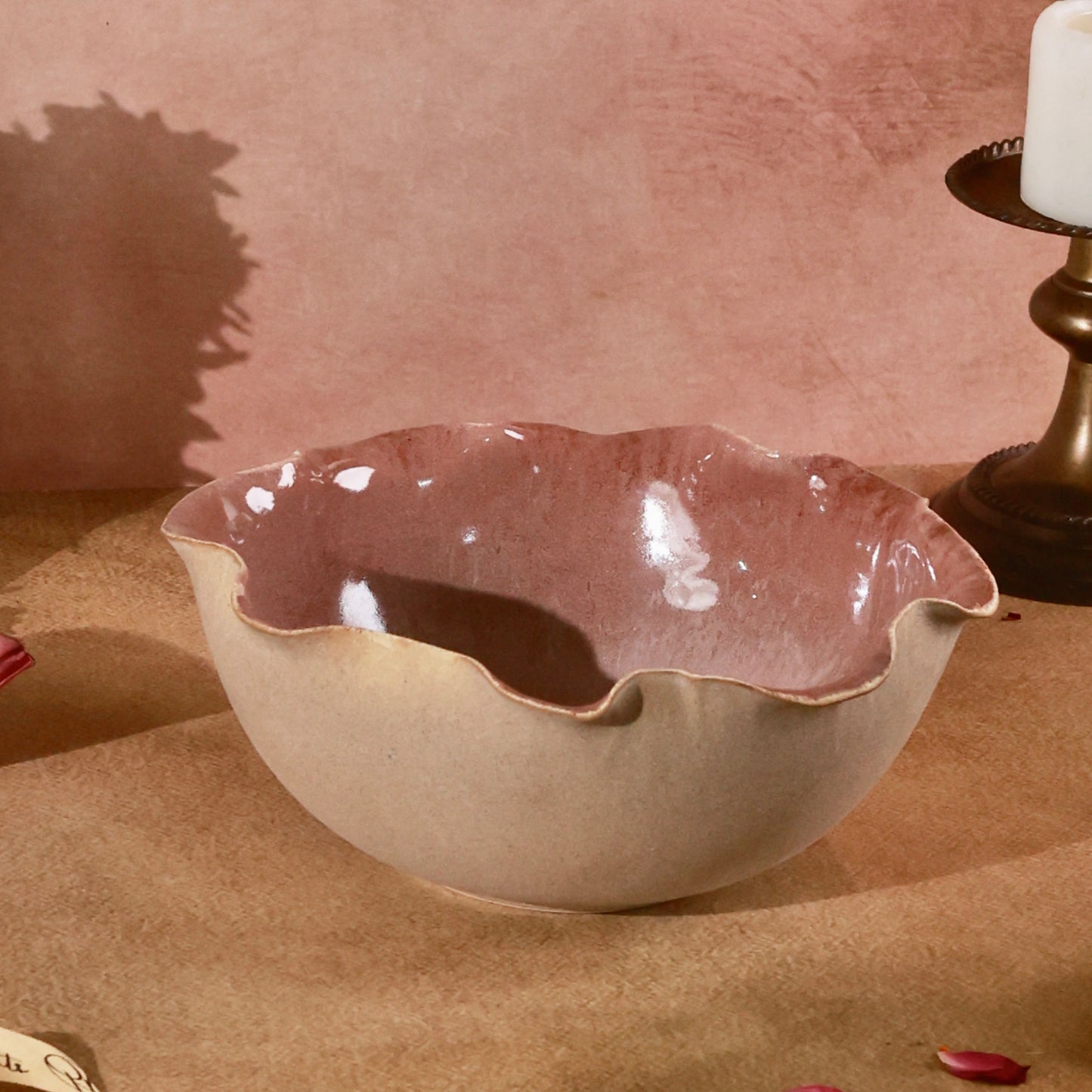 Blush Tide Studio Pottery Serving Bowl