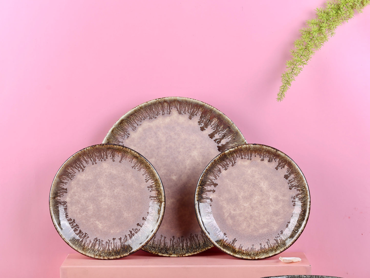 Pastel Pink Studio Pottery Quarter Plate