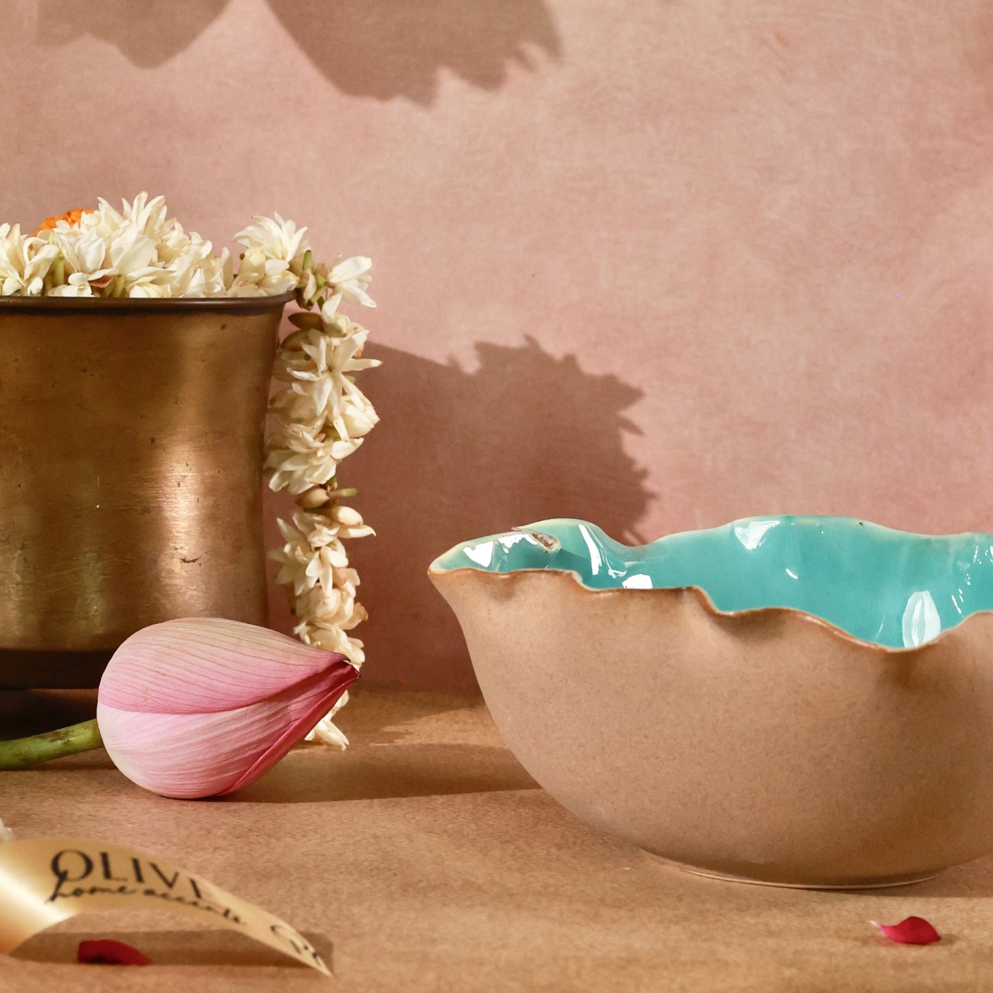 Ocean Whisper Studio Pottery Serving Bowl