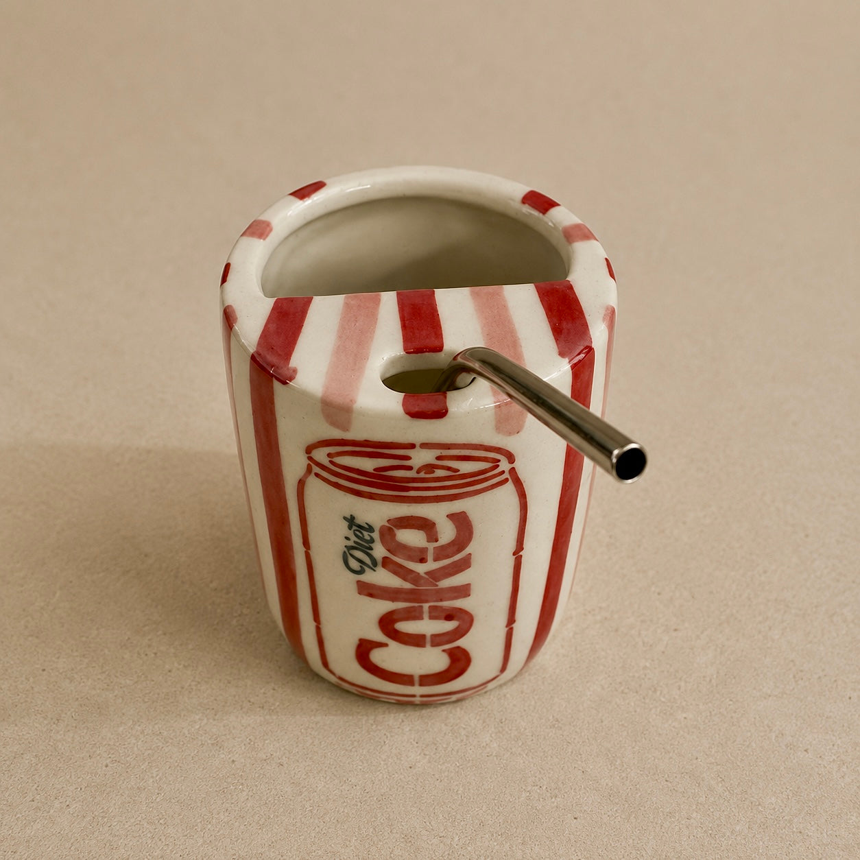 Diet Coke Sipper with stainless steel - Pack of two with imperfections (Please review before ordering)