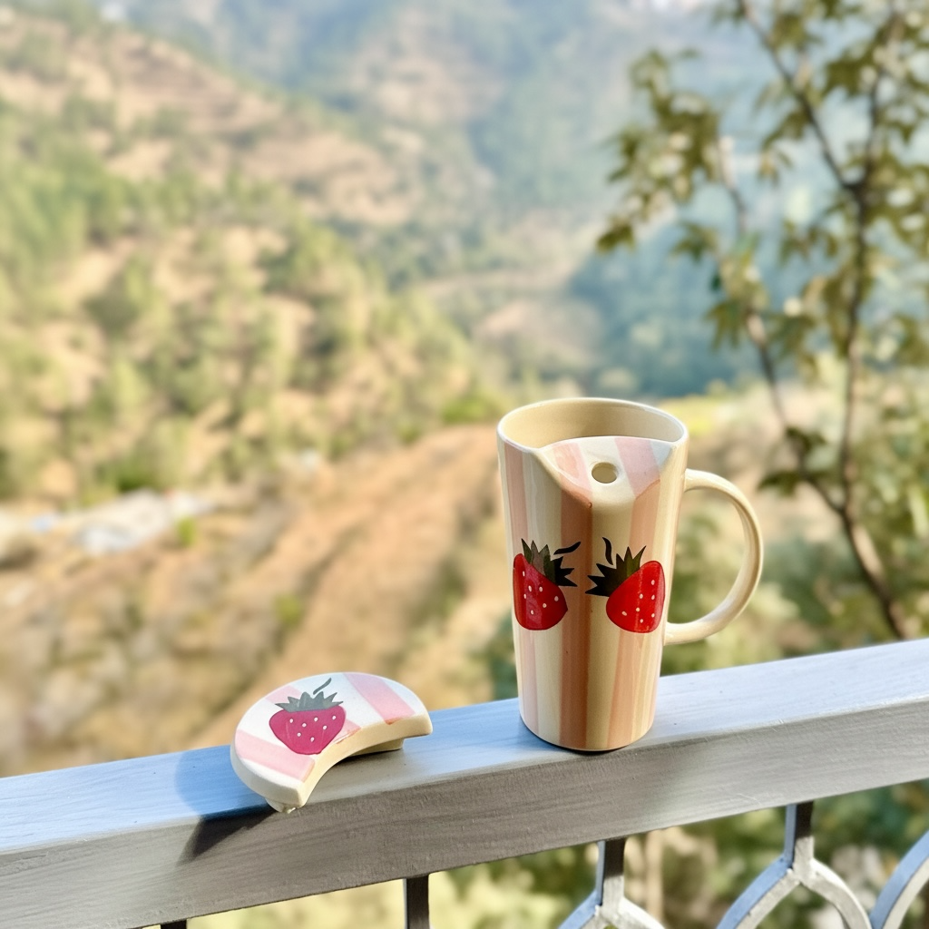 Strawberry Stripe Sipper