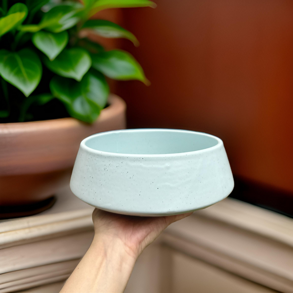 Light Blue Speckled Large Serving bowl