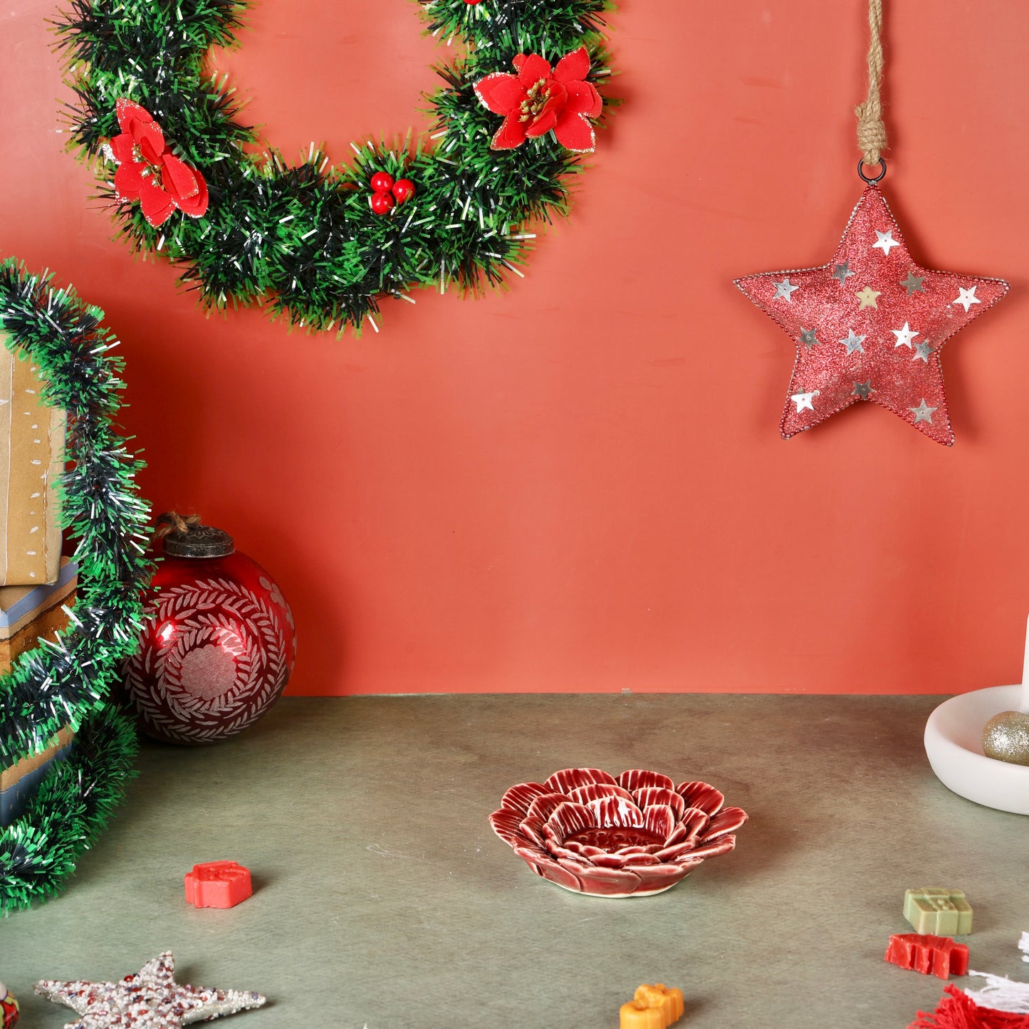 Incense stick or t-light flower holder