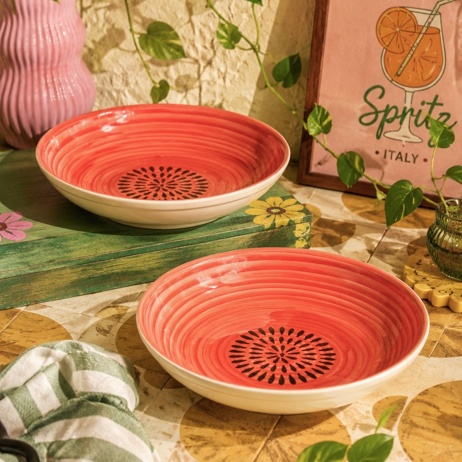 Watermelon Shallow All Purpose Bowl - Pack of one