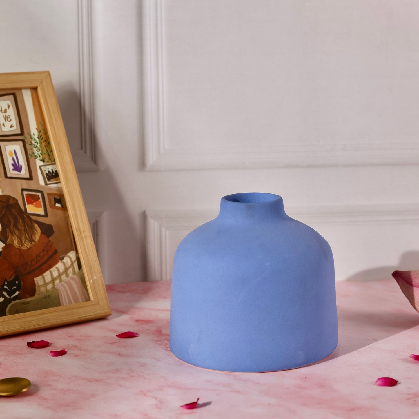 Amalfi Short Vase (Dried flowers not included)