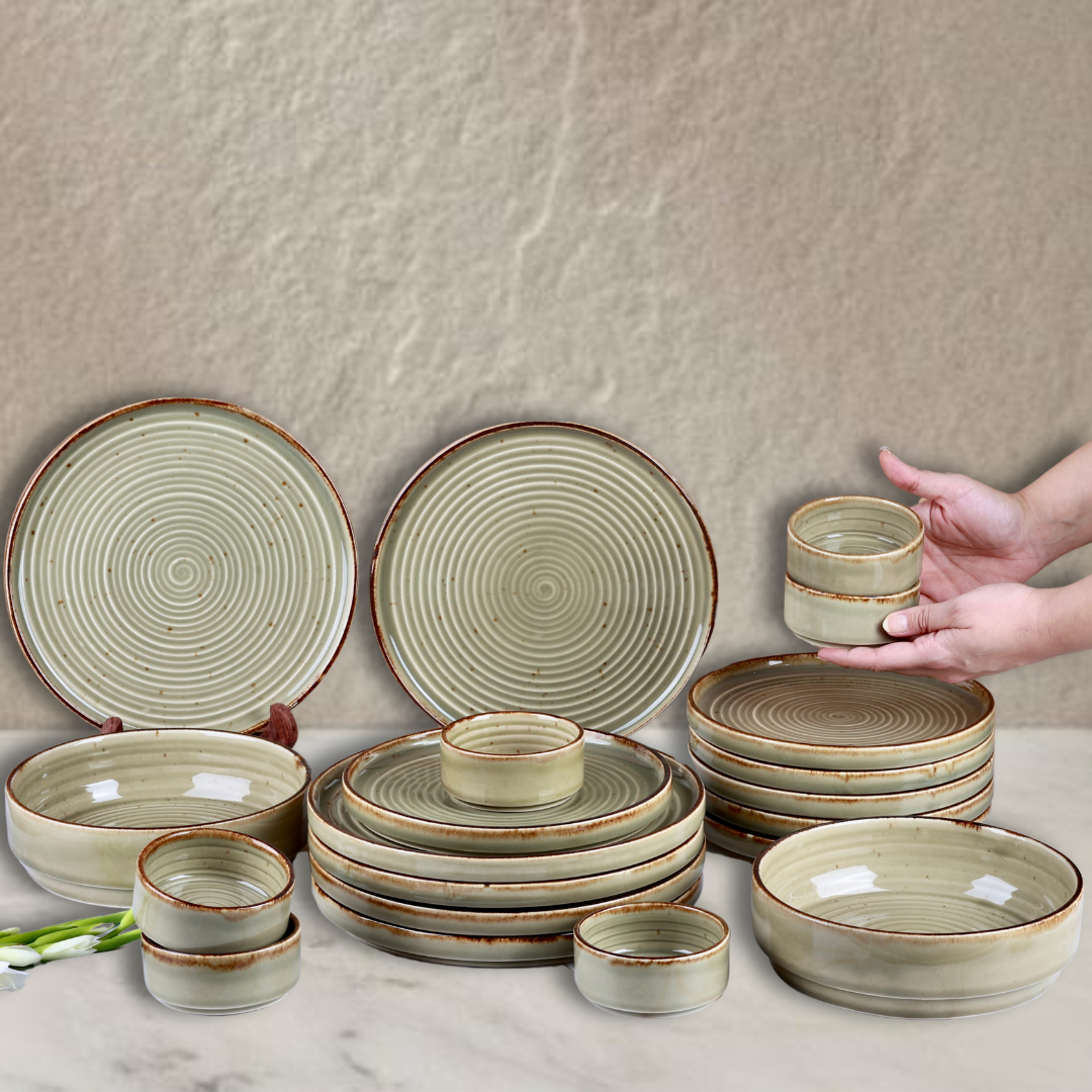 Adah Studio Pottery Dinner Set for 6 - 20 pieces