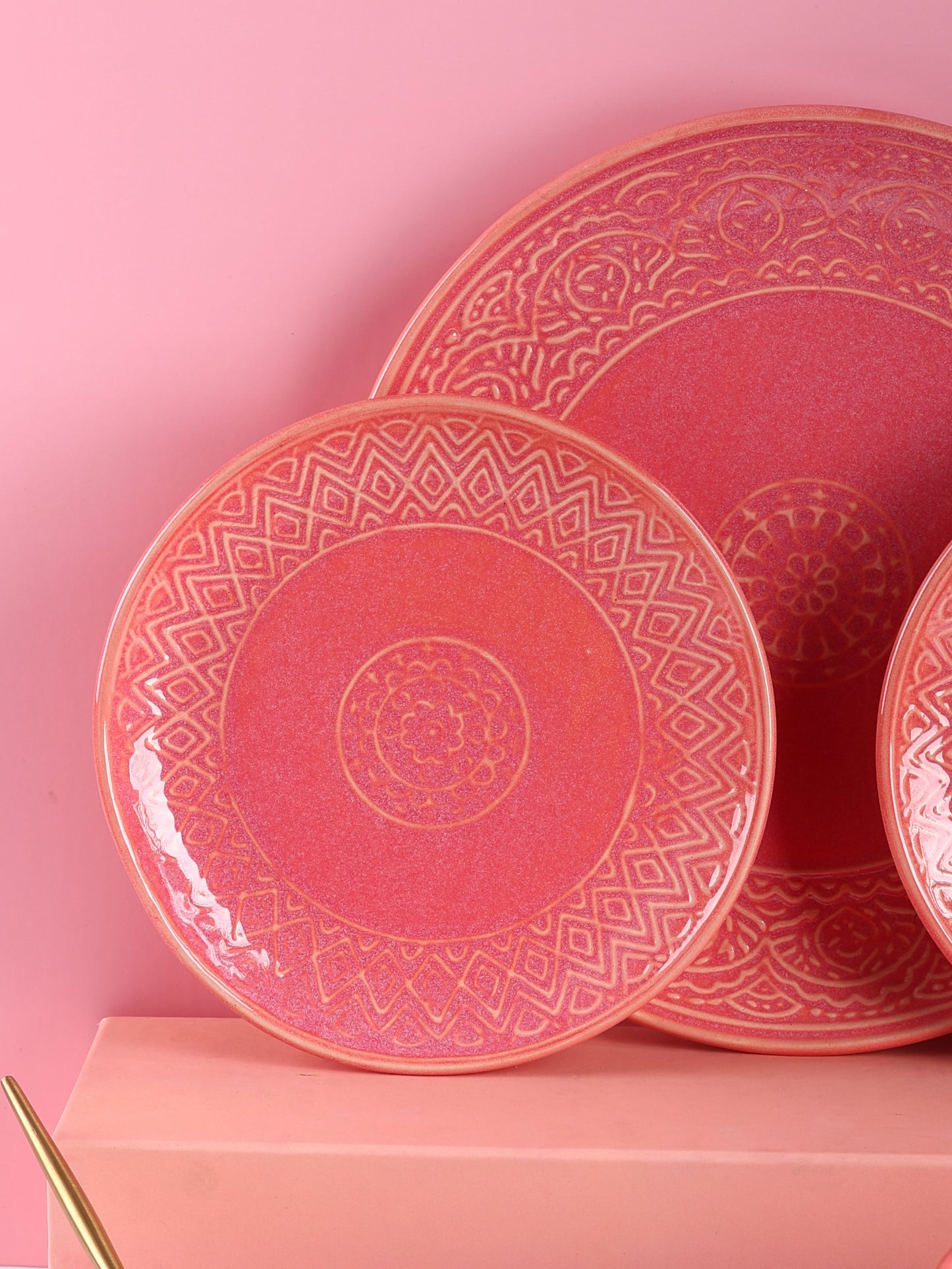 Pink Renee Studio Pottery Quarter Plate