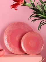 Pink Renee Studio Pottery Dinner Plate