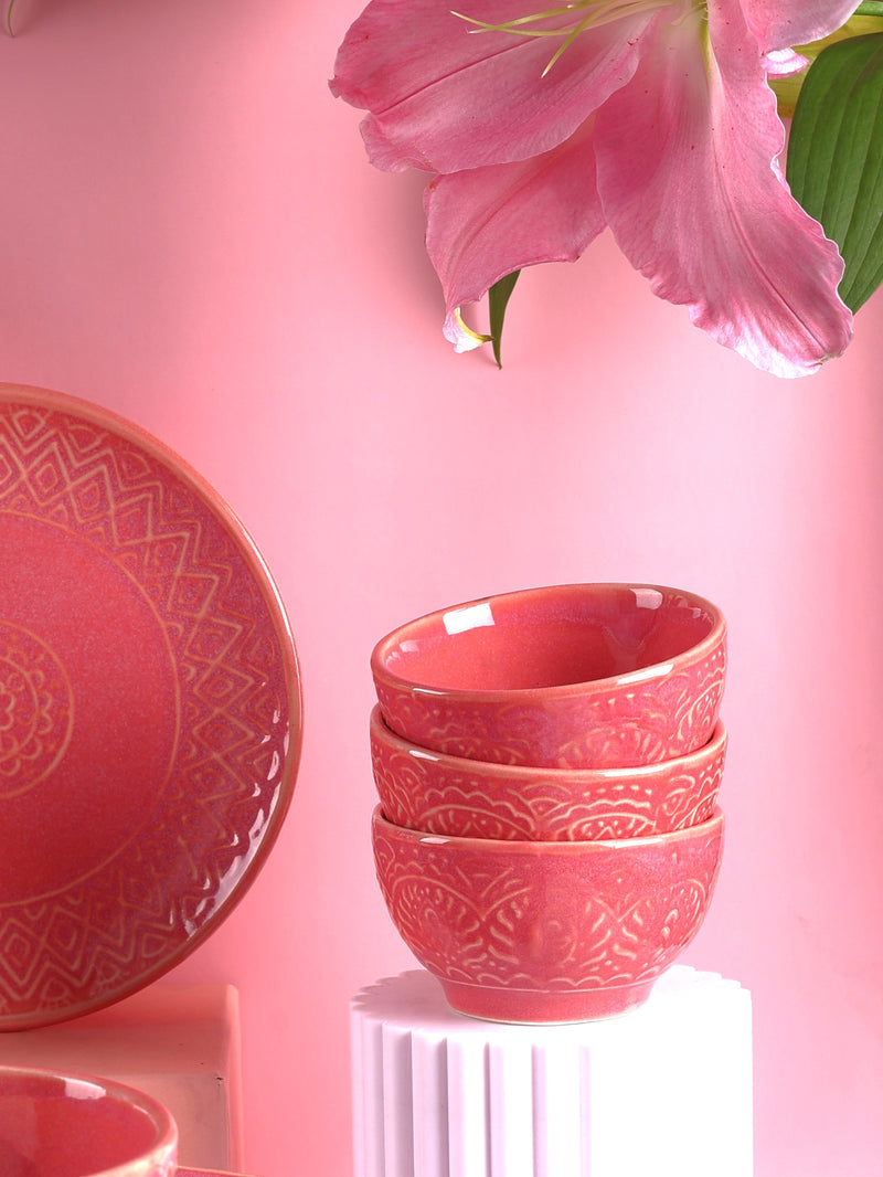 Pink Renee Studio Pottery Portion Bowl