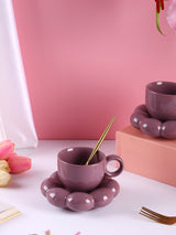 Dream Cloud Purple Cup & Saucer - Set of one cup and saucer