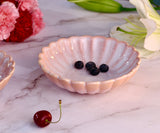 Floral Scalloped Shallow Bowls