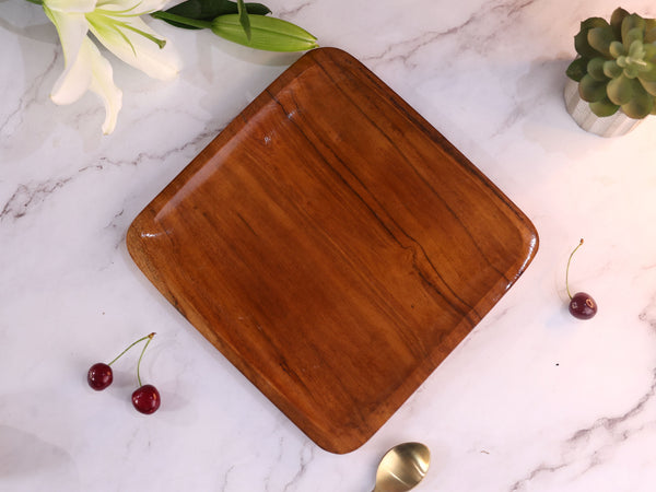 Square Wooden Platter or Tray