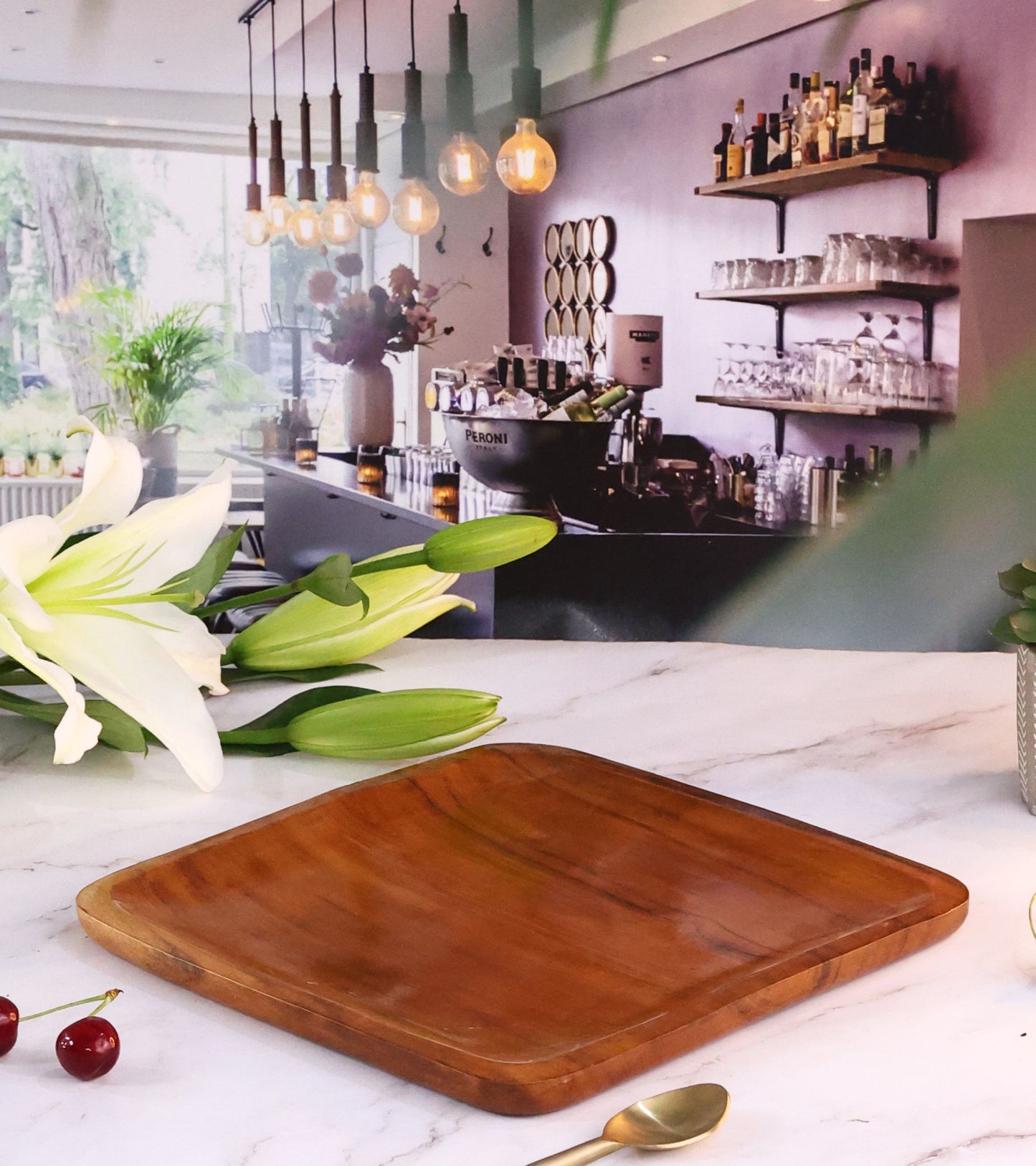 Square Wooden Platter or Tray