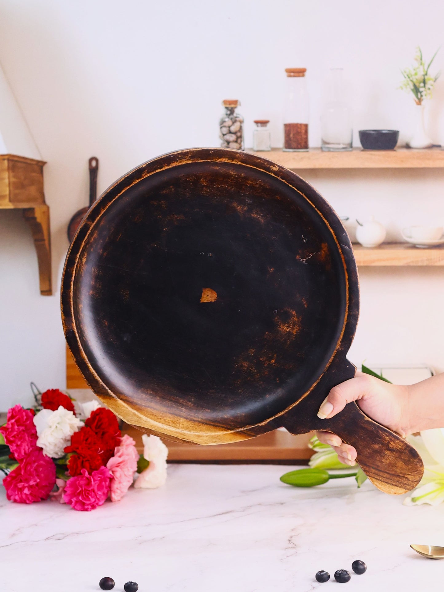 Wooden Pizza Board with Handle