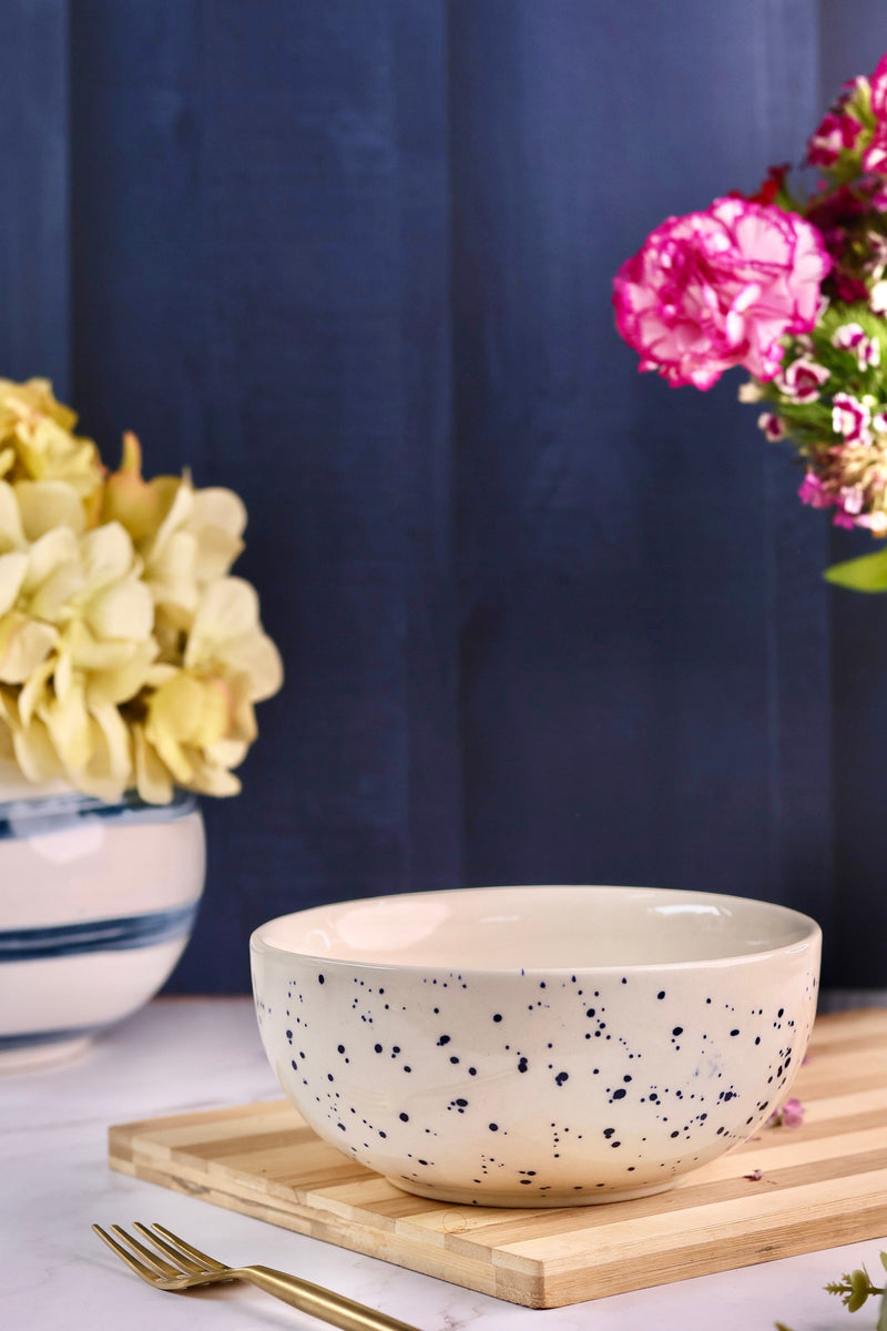 Blue Speckled Serving Bowls