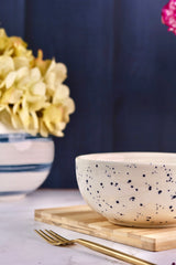 Blue Speckled Serving Bowl Small