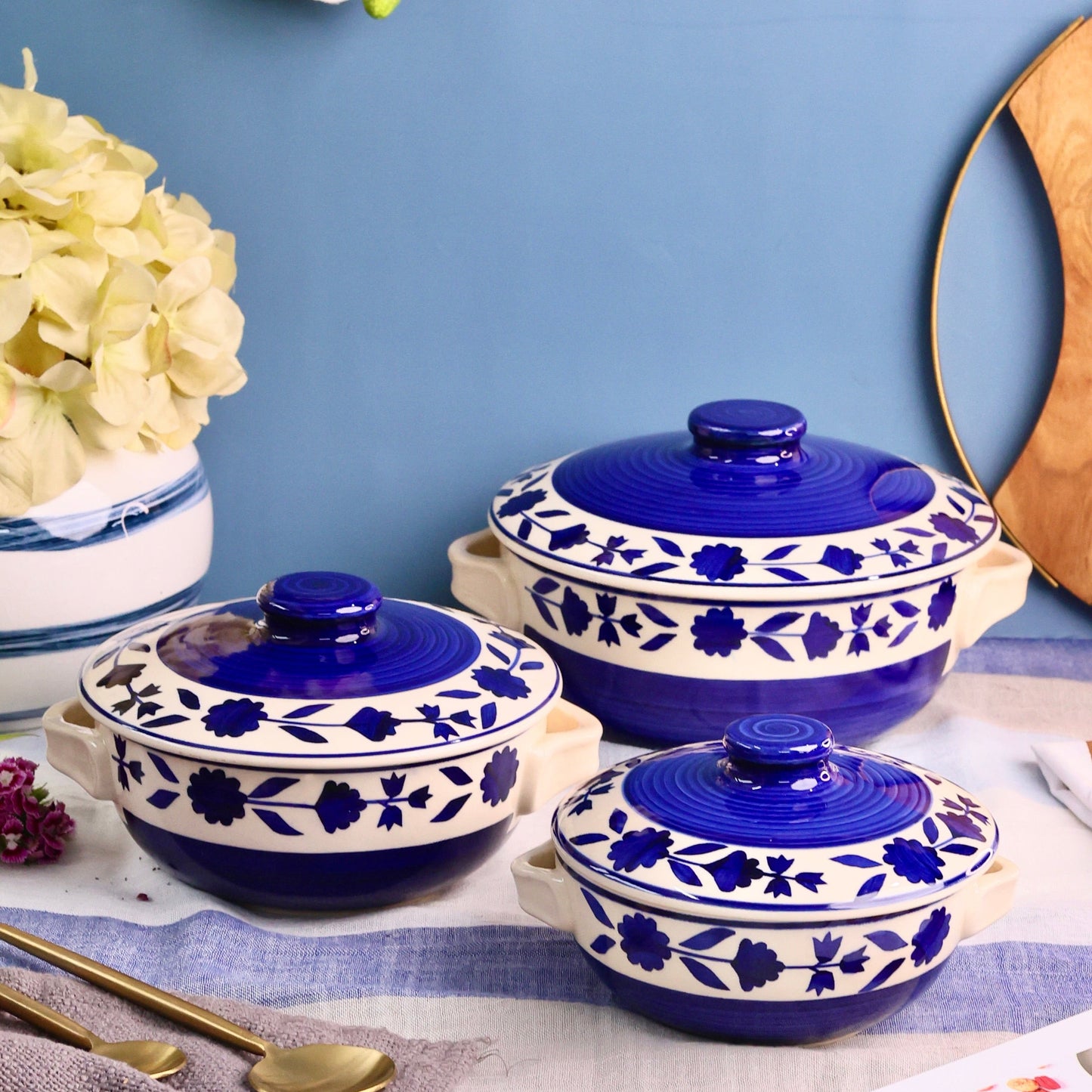 Neelam Handpainted Casserole Set