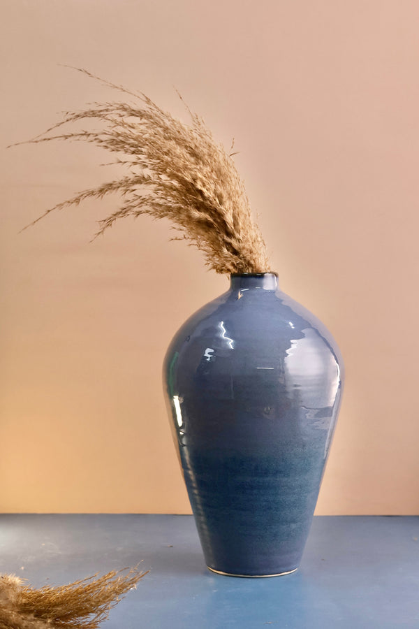 Blue Leila Studio Pottery Vase