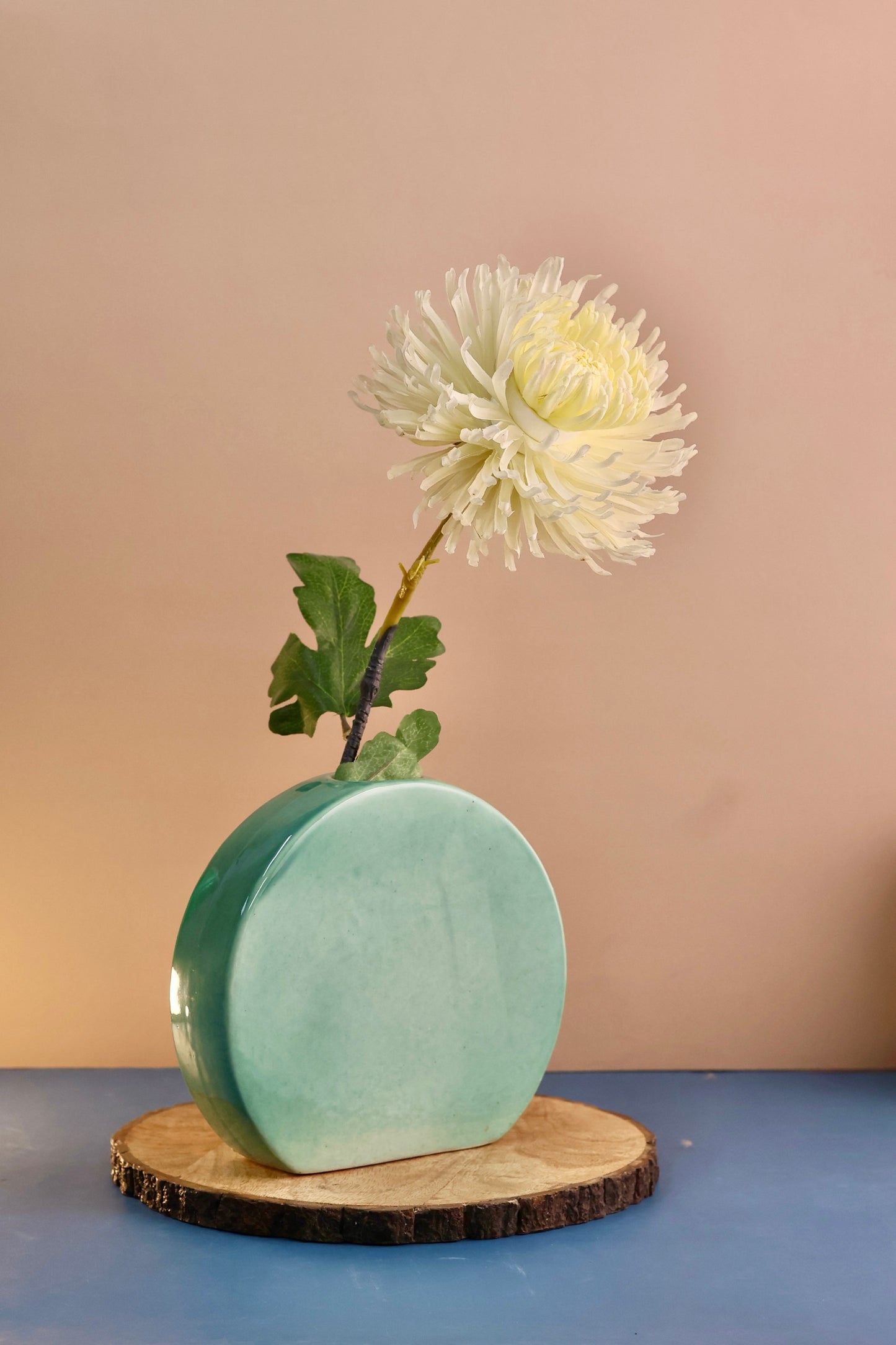 Green Moon Vase