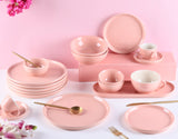 Pink Gigi Dinner Set for 2 - 7 pieces