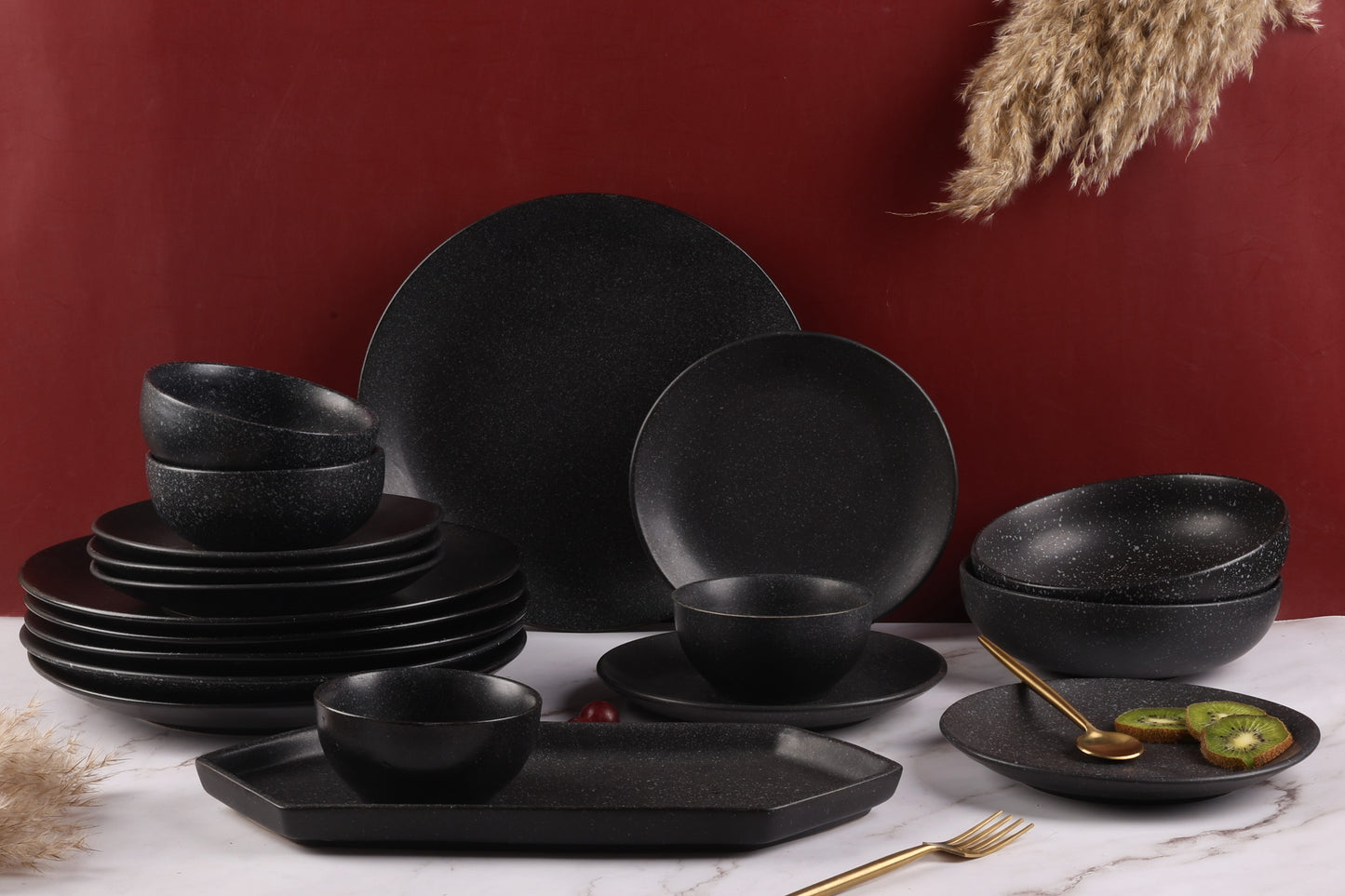 Stardust Dinner Set for 2 - 7 pieces