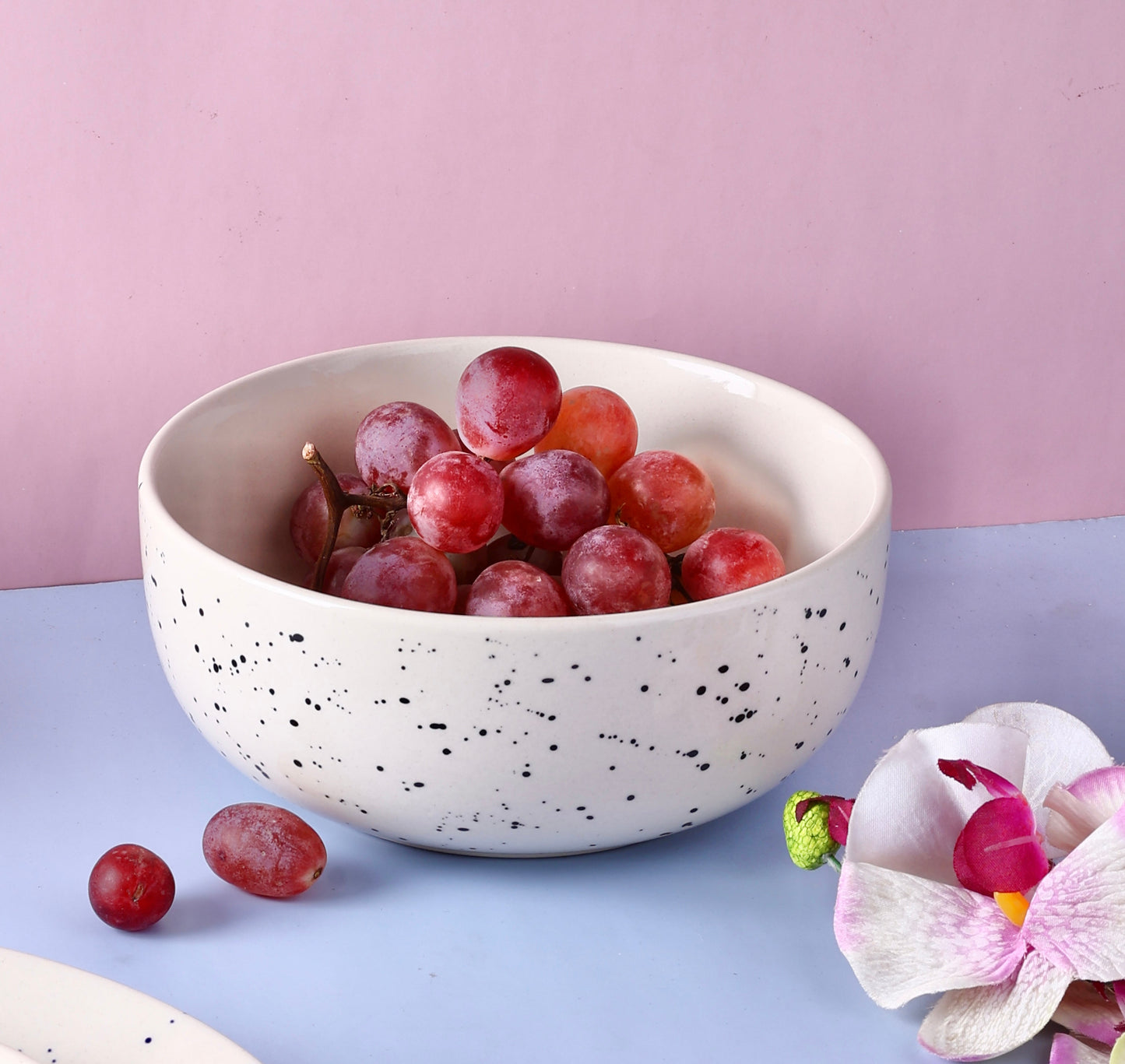 Blue Speckled Serving Bowls