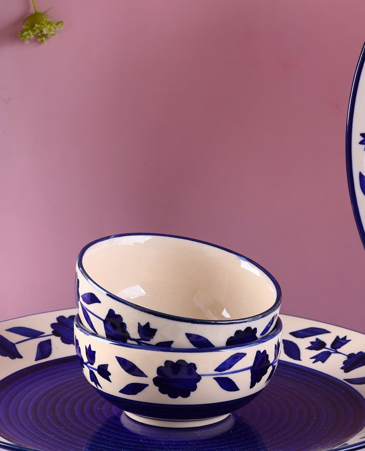 Neelam Handpainted Dinner Set for 6 - 23 pieces