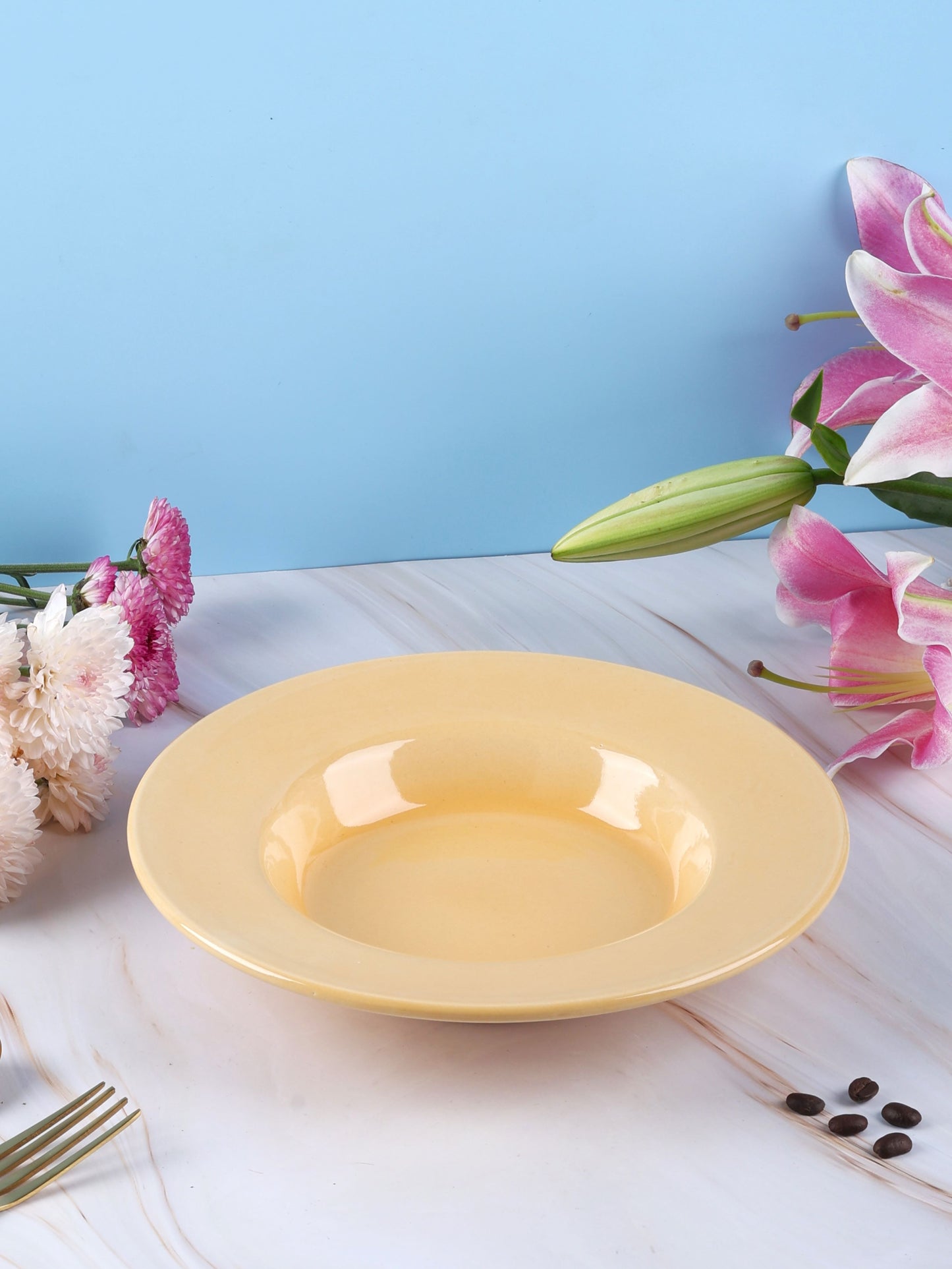 Yellow Gigi Pasta Plate Large