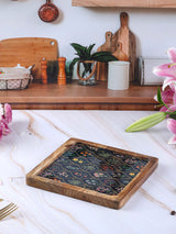 Mehraab Wooden & Enamel Platter or Tray