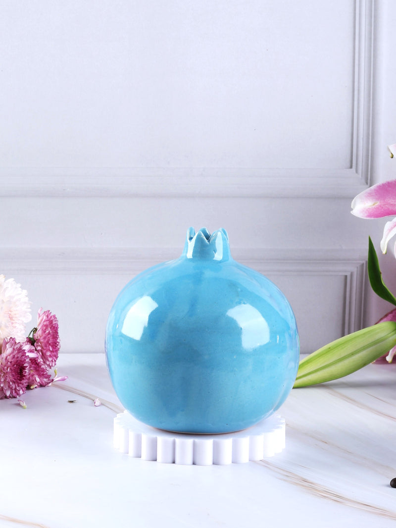 Blue Pomegranate Vase