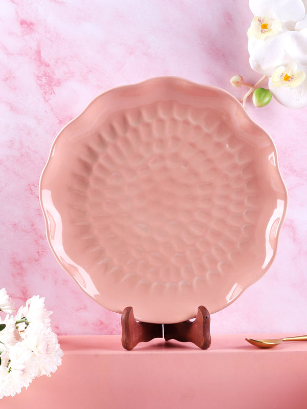Pink Aaira Studio Pottery Dinner Plate