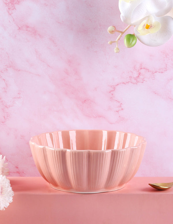 Pink Aaira Studio Pottery Serving Bowl