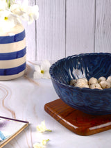 Blue Cabbage Studio Pottery Handmade Serving Bowl Large