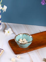 Meraki Studio Pottery Flower Snack Bowl