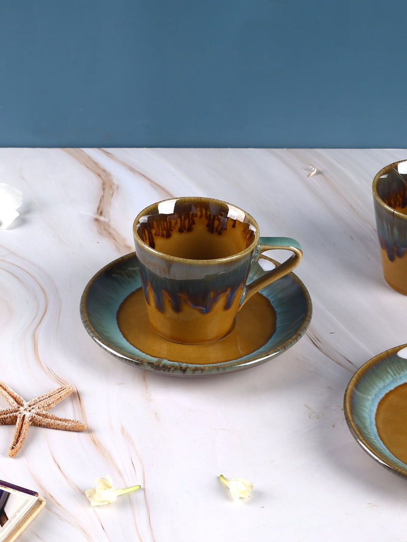 Tarini Studio Pottery Espresso Cup & Saucer